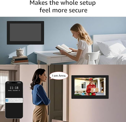 2-Wire 2-Family Video Intercom System with 7" Touch Screen