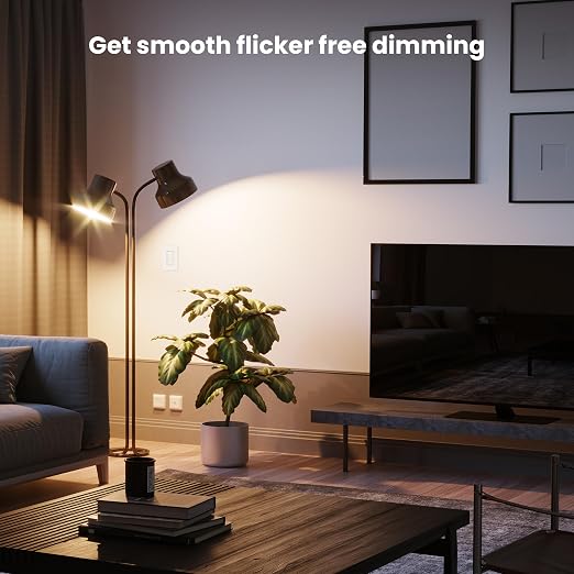 Feit Electric Smart WiFi Dimmer Switch with Remote, Single-Pole and 3-Way, Voice Control with Alexa & Google Asst, Wireless Wall-Mount Remote, App Control, Neutral Wire Required
