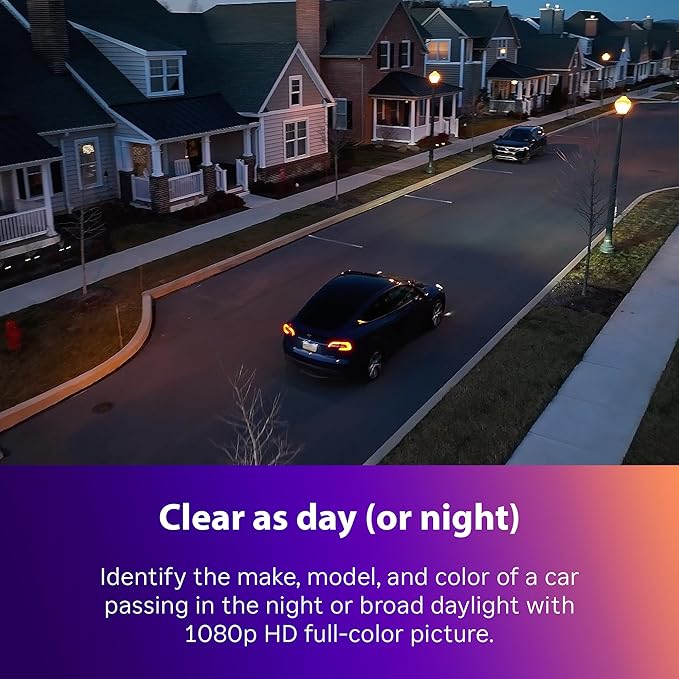 Roku Outdoor Camera - Home Security - IP65 Weather Resistant Wired Security Camera & Pet Monitor with 1080p HD Night Vision, Compatible with Alexa & Google, WDR, Motion & Sound Detection (Renewed)