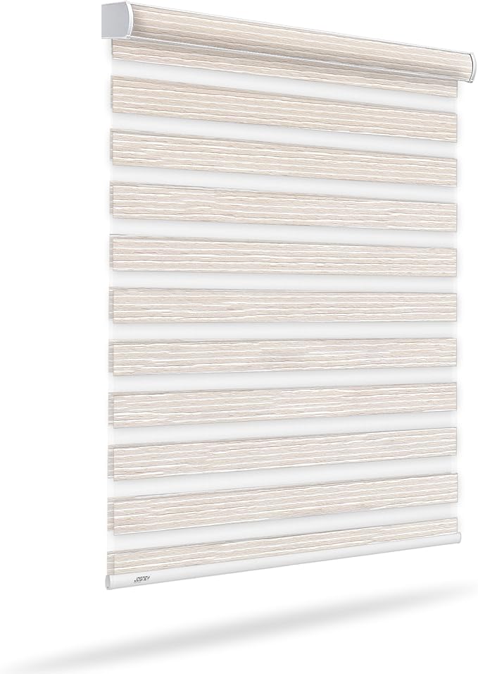 Light Filtering Motorized Zebra/Roller Shades – LightFiltering-Barcelona BL22 Series Smart Remote Control Window Blinds
