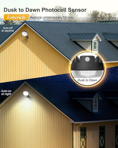 toberich LED Barn Light 2 Packs, 150W 20000LM Yard Area Lights Dusk to Dawn Outdoor Lighting with Upgraded Photocell 6500K Adjustable Angle Daylight IP66 Waterproof Street Lights for Farmhouse/Garage