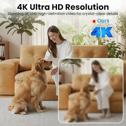 vebiliki 4K Spy Camera, Upgraded 5GHz WiFi, Mini Hidden Camera with Live View & Motion Alerts, Plug-in Nanny Cam with Night Vision, Cloud & Local Storage for Home, Baby, Pet Monitoring