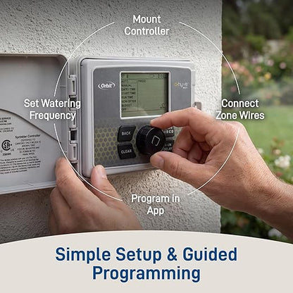 Orbit B-hyve Smart Indoor/Outdoor Sprinkler Controller - 12-Zone - App Controlled Smart Controller with Custom Irrigation Schedules - Weatherproof Multi-Zone Sprinkler System - 57950