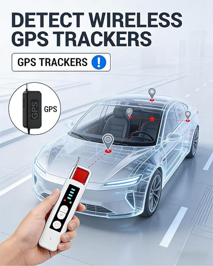 AI Hidden Camera Detectors, AI-Powered Anti Spy Device,GPS Trackers &Listening Devices,Portable Wireless Hidden Cameras Scanner for Hotels,Travel & Home,6 Sensitivity Levels & 4 Detection Modes