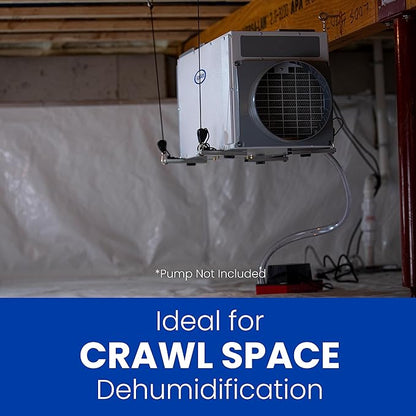 AprilAire E070 Pro 70-Pint Crawl Space Dehumidifier + Model 76 Wall Mount Control, Whole-House Dehumidifier for Basement, Crawlspace, or Whole Home up to 2,200 sq. ft.