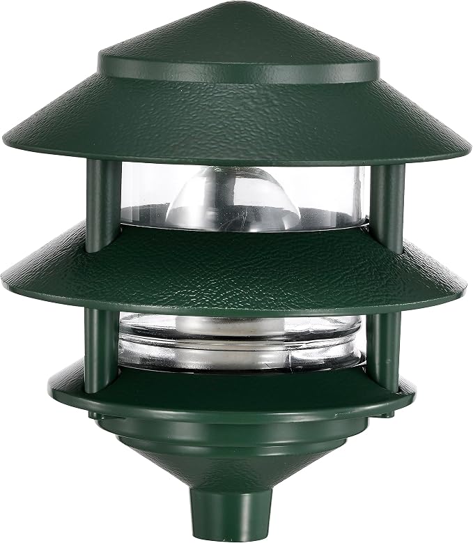 Nuvo SF77/323, Outdoor Pagoda Landscape Path Light, Landscape Light, Bronze