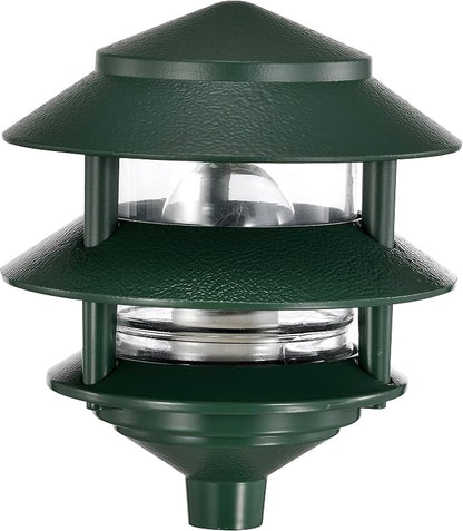 Nuvo SF77/323, Outdoor Pagoda Landscape Path Light, Landscape Light, Bronze