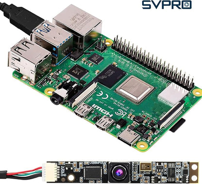 SVPRO 8MP USB Camera Module with Microphone, 102 Degree Wide Angle Laser Engraver Camera for Lightburn, Fixed Focus 4K UVC Webcam Board for Computer,Raspberry Pi