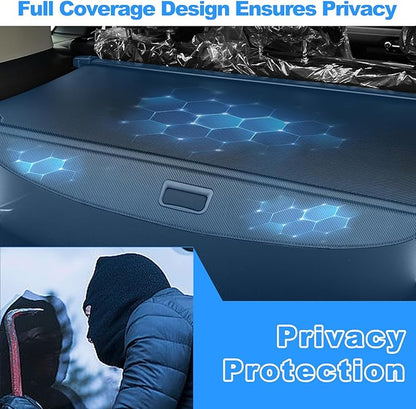 AUXKO Retractable Cargo Cover for Hyundai Tucson 2026-2022, Trunk Cover Luggage Security Shade Cover for 2026 2025 2024 Hyundai Tucson Shielding Shade Anti-Peeping Luggage Privacy Screen, Carbon Fiber
