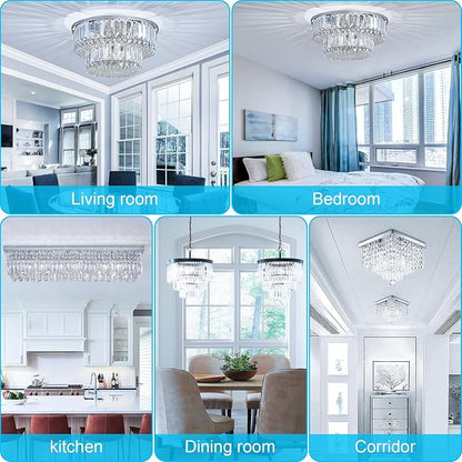 10-Pack G9 LED Bulbs 6000K Daylight, 6W 60W Equivalent, 600LM Warm White T4 Crystal Chandelier Lights, G9 Bi-Pin Ceramic Base, Non-Dimmable