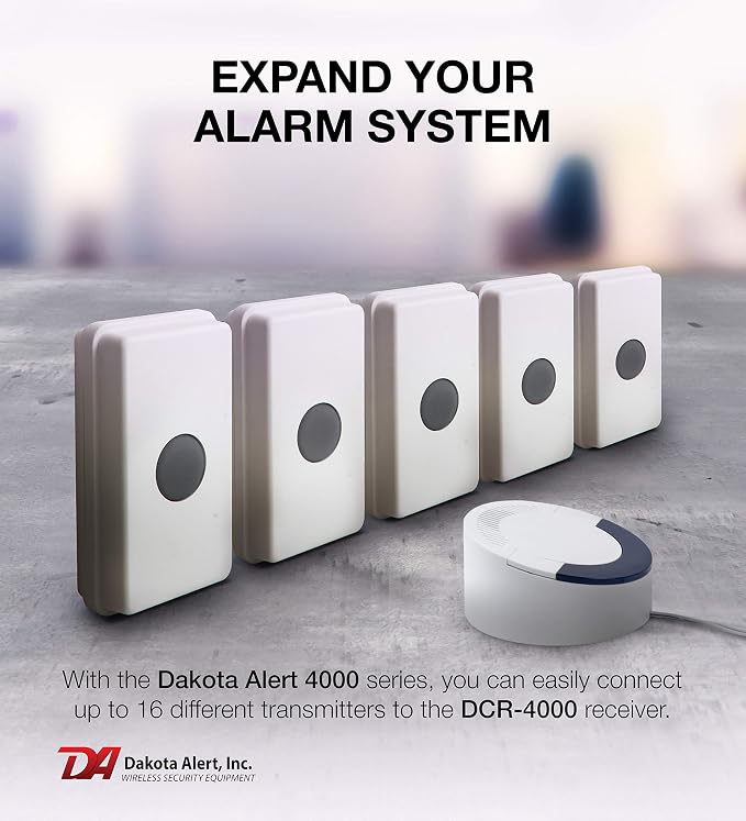 Dakota Alert UTDCR-4000 Wireless Doorbell & Mailbox Alert System, 1-Mile