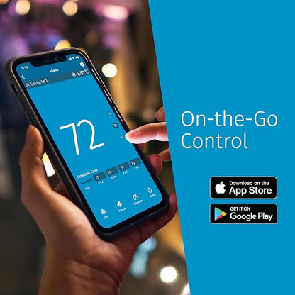 Sensi Smart Thermostat, 100 Years Of Expertise, Wi-Fi, Data Privacy, Programmable, Easy DIY Install, Works With Alexa, Energy Star Certified, Mobile App, ST55