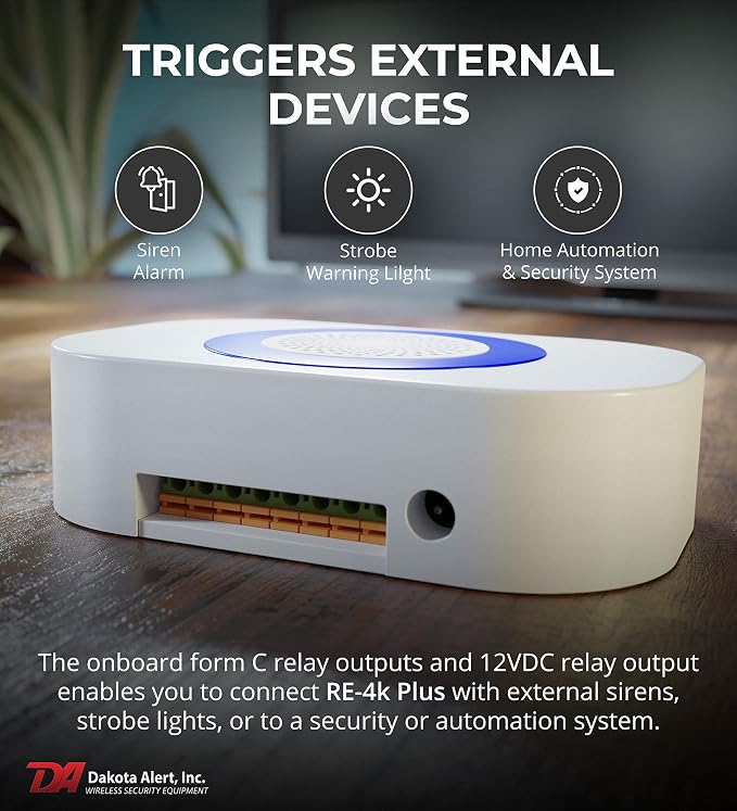 Dakota Alert UTRE-4K Plus 1-Mile Wireless Doorbell, Panic & Mailbox Alert