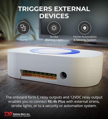 Dakota Alert UTRE-4K Plus 1-Mile Wireless Doorbell, Panic & Mailbox Alert