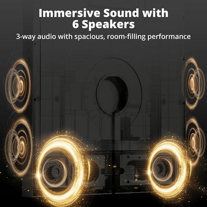 Dragon Touch Music Frame Bluetooth Speaker & Wi-Fi Digital Picture Frame, Hi-Fi 6-Speaker Wall-Mount or Tabletop Art Frame, Dynamic Lyrics Display for Home Decor, Supports Spotify & Apple Music