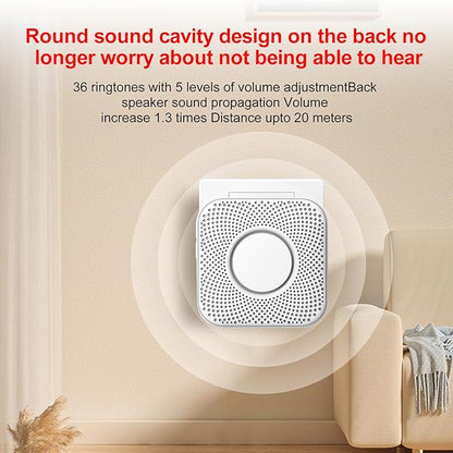 XUK Wireless Nursing Call System for Elderly Monitoring Includes 1 SOS Call Button and 1 Receiver Nurse Call Alarm Home Elderly Call Button with 500+ FT Reception Range Suitable for Seniors/Patients