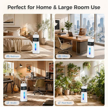 Humidifiers for Bedroom,15L/3.96 Gal 800 sq.ft, Cool Mist Humidifier Large Room with 350mL/H Spray Output for Home, Office, Plants, Warehouse, House
