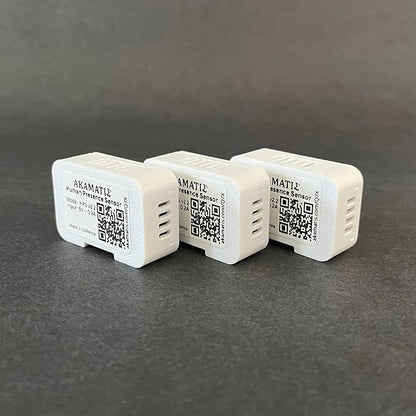 AKAMATIS Human Presence Sensor v2.2 for Home Assistant, mmWave Radar Smart Motion Sensor, Adjustable Sensitivity, WiFi (Seeed C3, External Antenna + LD2410B) (White, 3 Pack (Sensor Only))