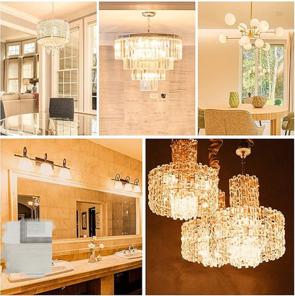 DiCUNO G9 LED Light Bulb 4W, 40W Halogen Replacement, Warm White 3000K, 450 Lumen, G9 Bi-Pin Ceramic Base Bulb, 120V, Non-dimmable, for Chandelier Lighting, Pendant Light, 10-Pack
