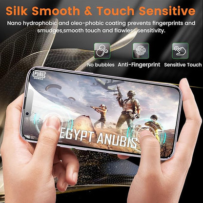 Lesakit 3+3 Pack Privacy Screen Protector for iPhone 14 Plus 6.7-Inch with 3 Pack Camera Lens Protector, Anti Spy Tempered Glass Film 9H Hardness Bubble Free Case Friendly
