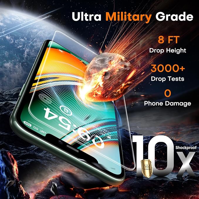 TOCOL for iPhone 11 Pro Screen Protector/iPhone Xs/iPhone X Screen Protector 9H Hardness Military Grade Shatterproof HD Tempered Glass Easy Installation Case Friendly 2 Pack
