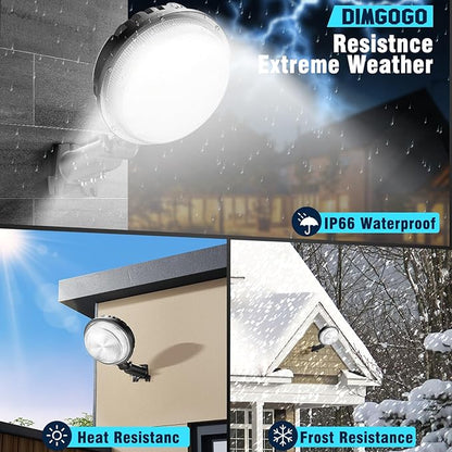 150W LED Barn Light, 20000LM Dusk to Dawn Outdoor Yard Light with Photocell, IP66 Waterproof, 1200W MH Equivalent, Aluminum Housing Security Flood Lighting for Outside Area Lights Use, 2 Pack