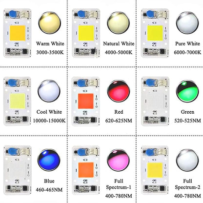 50W Driverless Solderless LED Chip Integrated Smart IC DIY (Blue 460-465NM)