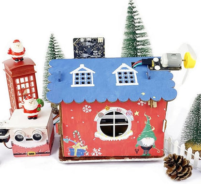 KEYESTUDIO Smart House Kit for Micro:bit V2(not Included), DIY Microbit Home Automation Educational STEM Kit for Beginners 15+
