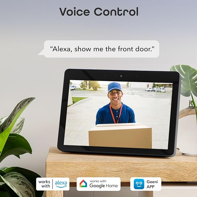 Geeni Smart Video Doorbell, 1080p HD, Night Vision, Wired Installation