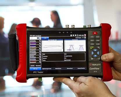 Triplett 8174 CamView 7 Security Camera Tester and 2.4G Spectrum Analyzer with 7" Retina Touch Screen