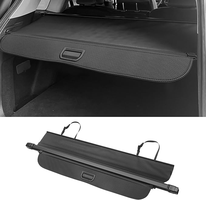 Motoforti Retractable Cargo Cover for Honda CRV 2023-2024 08Z07-3A0-110 Rear Trunk Parcel Shelf Luggage Security Shield Shade, Black Carbon Fiber Pattern