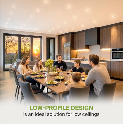ASD 12 Pack LED Square Recessed Lighting 3 Inch, 5 CCT 2700K-5000K, 6W 30W Eqv, Ultra Thin Dimmable Ceiling Lights with J Box, Canless Wafer Downlight, Slim Panel Light, UL Energy Star, Brushed Nickel