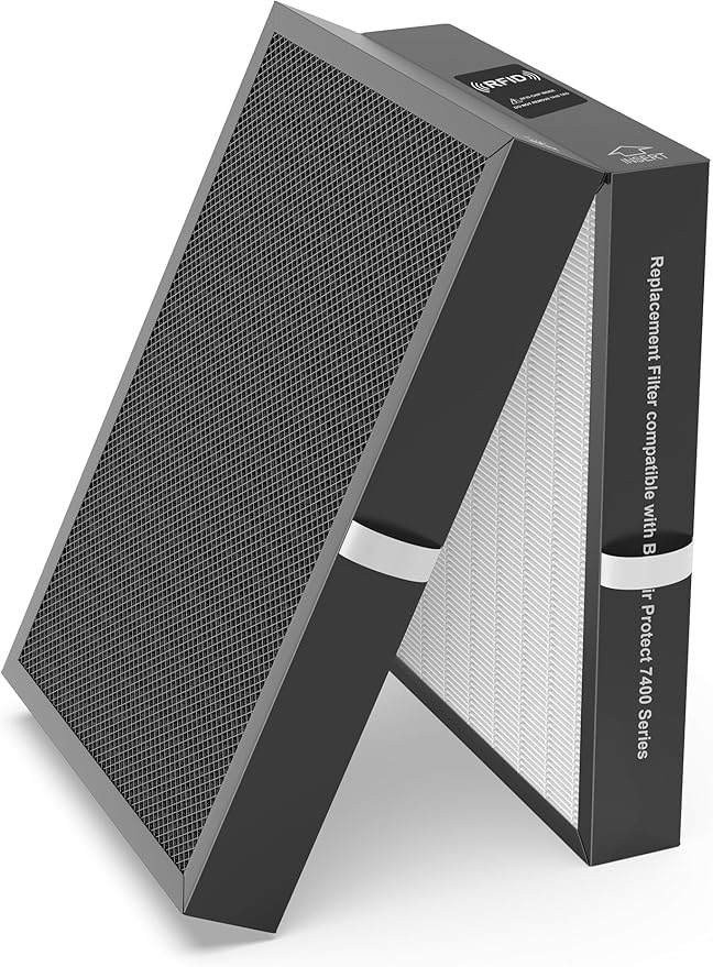 7400 Smart Filter Replacement Compatible with Blueair 7470i, 7410i, 7440i, 7475i Air Purifiers, 1-Pack Integrated Premium Filter with Activated Carbon and Pre-Filter