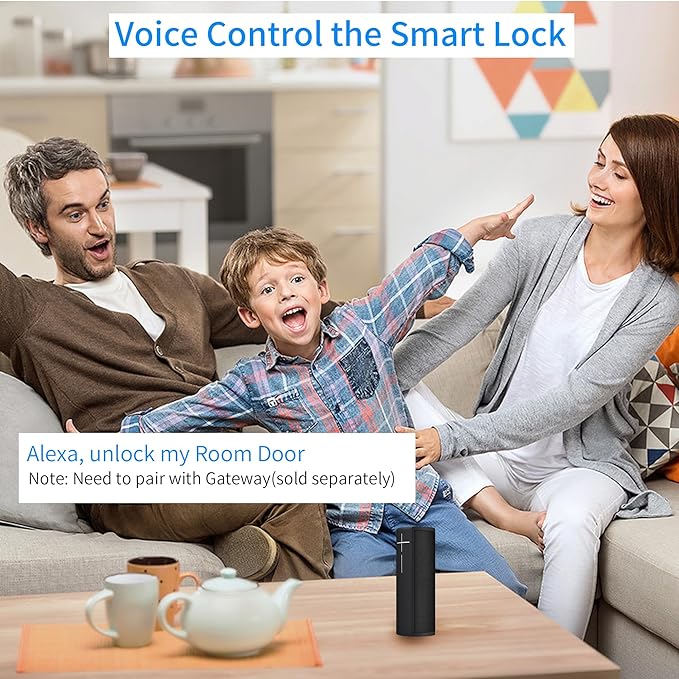 Harfo Fingerprint Door Lock, Heavy Duty Keyless Entry Door Lock, 5 in 1 Smart Door Lock with Touchscreen Keypad, Bluetooth Passcode Door Knob, Keypad Door Lock, APP Electronic Digital Lock (Black)