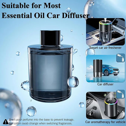 Amor Lyris 5.7 fl oz Car Air Freshener Refill, Premium Imported Fragrance with Natural Plant Extract Essential Oil, 180-Day Long Lasting Car Diffuser Perfume for Smart Diffusers, Car Home Office