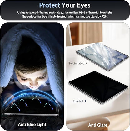 Peslv 4-Way Magnetic Privacy Screen for iPad Air 11 Inch (2024-2026, M2 M3 M4), Removable 360 Spy Private Filter, Anti Blue Light Glare Bubble-Free Easy Install Black Security Protector