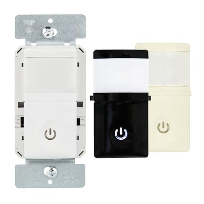 ENERLITES Motion Sensor Switch with LED Backlight, PIR Sensor, Motion Sensor Closet Light, 500W, 4A, Neutral Wire Required, HMOS