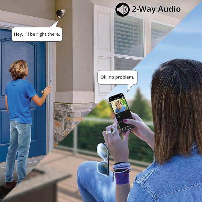 Night Owl Plug-in AC Powered Wi-Fi 4K HD Indoor/Outdoor Deterrence Camera with 2-Way Audio (1 Camera)