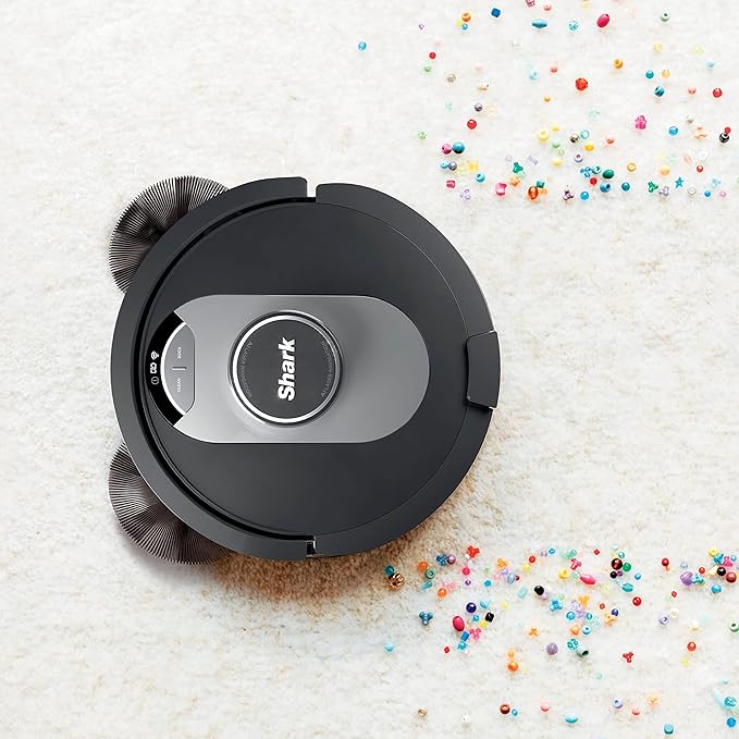 SHARK AV2501AE AI Robot Vacuum with XL HEPA Self-Empty Base, Bagless, 60-Day Capacity, LIDAR Navigation, Perfect for Pet Hair, Compatible with Alexa, Wi-Fi Connected Black, RV2502AE (Renewed)