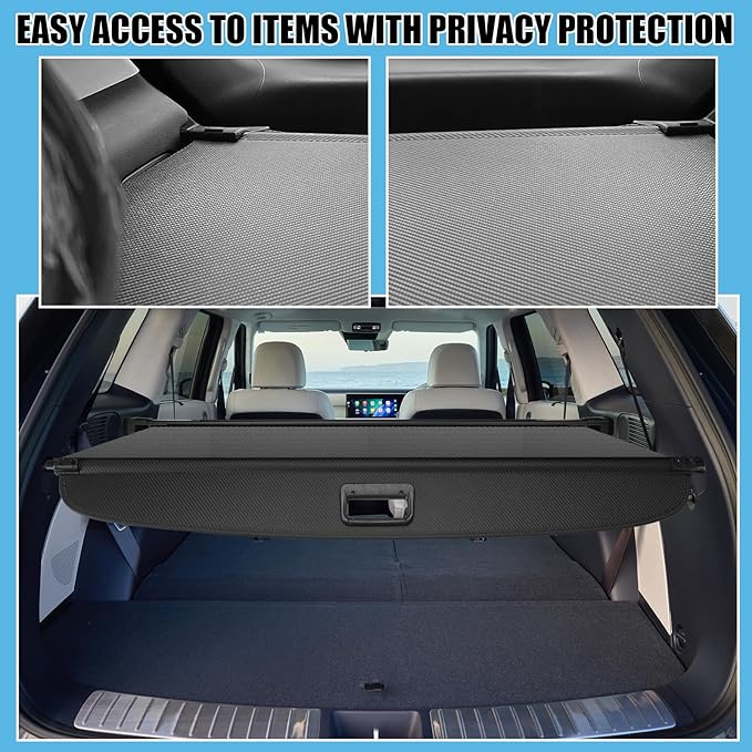 Retractable Cargo Cover Compatible with Hyundai Palisade 2026 Rear Cargo Security Trunk Cover, Storage Privacy Screen Car Trunk Luggage Cargo Shade Shield for 2026 Hyundai Palisade, Carbon Fiber