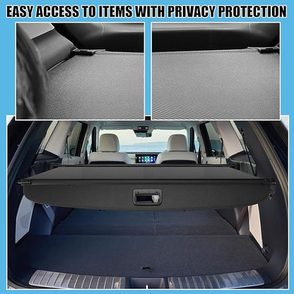 Retractable Cargo Cover Compatible with Hyundai Palisade 2026 Rear Cargo Security Trunk Cover, Storage Privacy Screen Car Trunk Luggage Cargo Shade Shield for 2026 Hyundai Palisade, Carbon Fiber