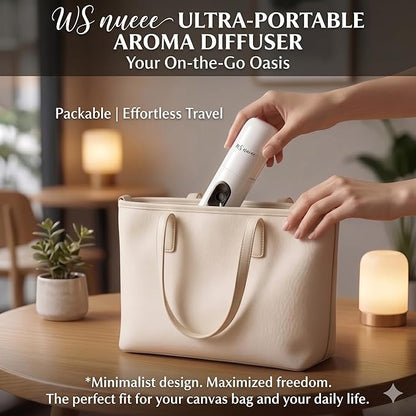 Waterless Essential Oil Diffuser for Home 161 Sqft - Plug in Waterless Diffuser Diffuser for Bedroom & Bathroom, 25dB Ultra-Quiet, Portable Wall Diffuser,Better with Pure Oil