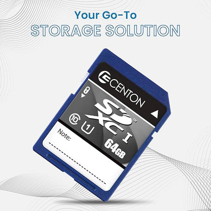 Centon Electronics MP Essential SDXC Card, Ultimate Memory Card for Phones, Tablets, Cameras, and More, UHS1, 64GB, 5 Bulk Pack