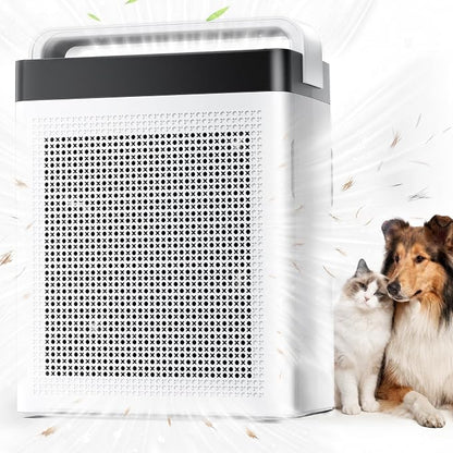 Pet Air Purifier for Home Dual-Sided Intake, High-Activated Carbon