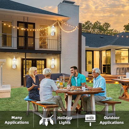 Porch Lights with Outlet, Motion Sensor Outdoor Lights