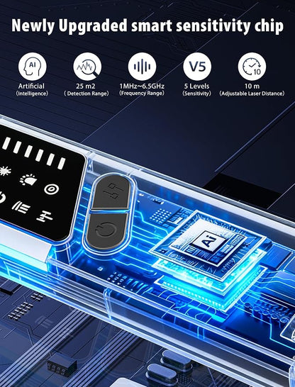 7-in-1 Hidden Camera Detectors,Bug Detector, Hero Privacy Pen, rf Detector,GPS Tracker Detector,Anti spy Detector,Listening Device Detector in Travel,Car,Office,Hotel to Protect Privacy（ Black）
