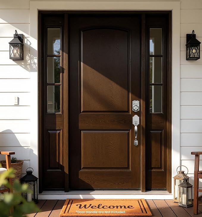 Veise VE001 Keyless Entry Deadbolt, Electronic Keypad Lock, Satin Nickel