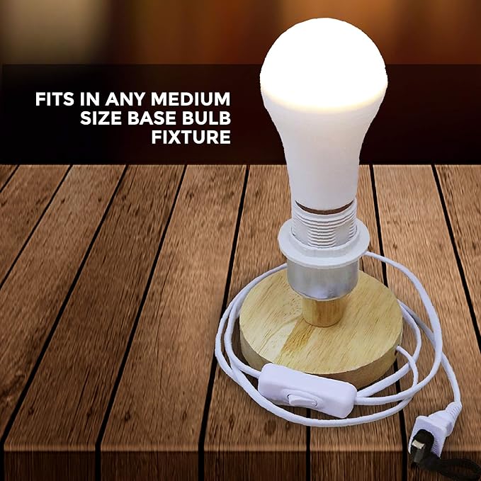 Ciata Lighting LED Smart Emergency Light Bulb with Rechargeable Battery Back-up - Intelligent Lighting, Lasts 3-4 Hours During Power Outage - Extra Hook for Camping, Outdoor (2 Pack)