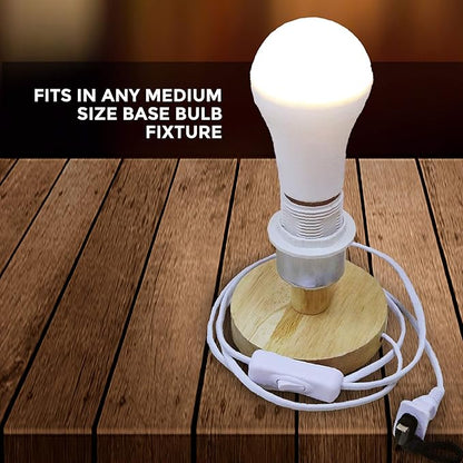 Ciata Lighting LED Smart Emergency Light Bulb with Rechargeable Battery Back-up - Intelligent Lighting, Lasts 3-4 Hours During Power Outage - Extra Hook for Camping, Outdoor (4 Pack)