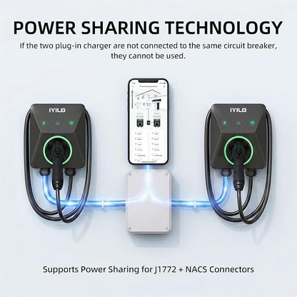 Level 2 EV Charger, 48Amp/11.5KW/240V, UL 2594, ETL & Energy Star